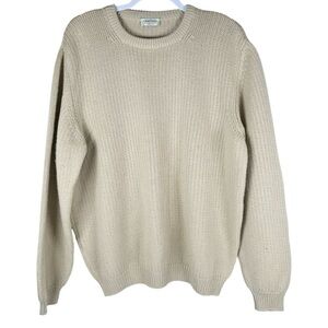 Gran Sasso Italian Wool Blend Knit Crewneck Long Sleeve Sweater Men’s Size Large